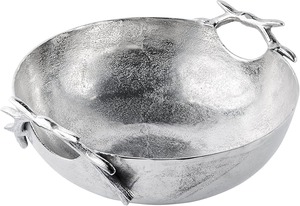 Vase de table en aluminium fait main au design moderne avec poignée en bois de cerf, écologique, idéal pour l'inauguration de maison et les célébrations - Product Image 6