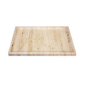 ถาดใส่เครื่องประดับอเนกประสงค์ทรงวงรีสไตล์อาร์ตเดโคสมัยใหม่ ทำจากหินอ่อนธรรมชาติ ดีไซน์หรูหรา สำหรับวางบนโต๊ะเครื่องแป้งในห้องน้ำ - Product Image 4