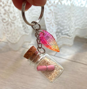 Llavero de Recuerdo Personalizado con Arena Natural en Botella, Diseño Animal, Impresión UV, Duradero - Product Image 5