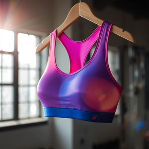 Medium Support Plus Size Breathable <b>Racerback</b> Sleeveless Yoga Sports <b>Bra</b> with Nylon Spandex Material and OEM/ODM Customization - Product Image 2