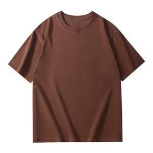 Camiseta de Verano de Manga Corta con Hombros Rectos, 200g, Algodón Peinado, Diseño de Patrón Sólido, con Logotipo Personalizado Bordado OEM - Product Image 4