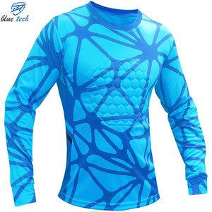 Maillot de Gardien de But de Football Imprimé en Gros, Manches Longues, Rembourré, Protection UV Personnalisée, Respirant, Services OEM - Product Image 3