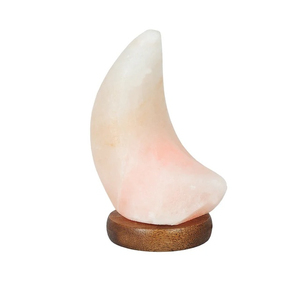 Modern Himalayan <b>Moon</b> Salt Lamp Best Selling <b>Moon</b> Shaped <b>Crystal</b> Table Light with OEM Size Private Label Supplier Services - Product Image 5