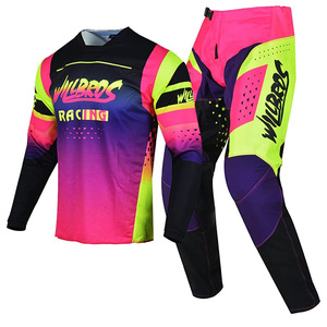 Conjunto de Jersey y Pantalones de Ciclismo con Estampado por Transferencia de Calor Personalizado, Ropa para Motocross, Resistente al Viento, de Secado Rápido, Transpirable, Unisex, Diseña Tu Propio Equipo - Product Image 6