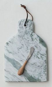 Tabla de Cortar Rectangular de Mármol Verde Antideslizante para Cocina, Paquete Individual - Product Image 5