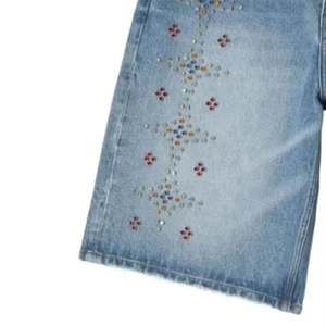 2025 Latest Selling High Quality Vintage <b>Men</b> Denim Shorts Slim Fit Quick Dry Breathable Elastic Waist Mid Rise Casual Solid 100% - Product Image 3