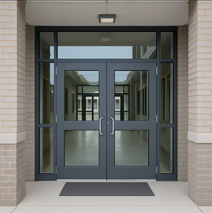 Porte à battants intérieure la plus vendue, portes de luxe de haute qualité, isolation thermique, alliage d'aluminium, double vitrage trempé - Product Image 5