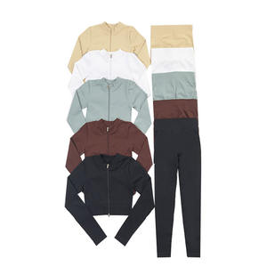 Conjunto de Yoga de 6 Piezas para Mujer, Ropa Deportiva, Ropa de Gimnasio, Ropa Deportiva Activa, Leggings, Pantalones Cortos, Top Corto, Sujetador Deportivo - Product Image 5