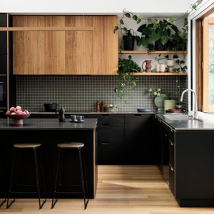 JY Vietnam bisagras de cierre suave RTA encimera de mármol artificial en forma de L gabinetes de cocina personalizados Hardware - Product Image 3