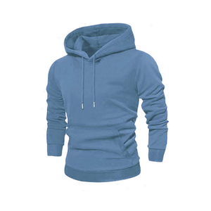 Conjunto Deportivo Unisex Azul con Capucha, Sudadera de Manga Larga con Estampado, Pantalones Deportivos Casuales, Transpirable, de Algodón, para Invierno, SHAFIQ - Product Image 5