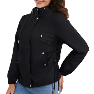 Customized Waterproof Windbreaker <b>Jackets</b> Women Outdoor Hiking Rain <b>Zipper</b> <b>Jacket</b> Ladies Streetwear Rain Wind Breaker <b>Jacket</b> - Product Image 3