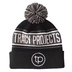 Wholesale Custom Unisex Stripe Knit Cuffed <b>Beanies</b> Winter Cap Soft Warm <b>Beanie</b> Wool Blend Outdoor Sports Ear Protection Cap - Product Image 2