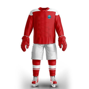 Uniforme de hockey sur glace unisexe de haute qualité, design unique, personnalisable, séchage rapide, respirant, vente en ligne - Product Image 1