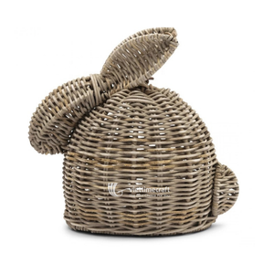 Figurine de lapin en rotin, décoration de Pâques, lapin en osier, accent décoratif, vente en gros - Product Image 1