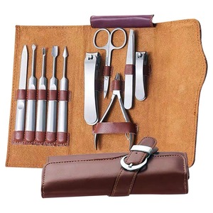 Kit de manucure en acier inoxydable, ensemble de manucure portable 10 en 1, étui à ongles, manucure classique pour adultes, kit de manucure avec étui - Product Image 3