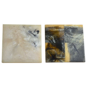 Ensemble de dessous-de-verre plats arrondis en pierre polie pour la décoration de la maison, la table à manger, la vaisselle, les dessous-de-verre de table, les tapis de table de restaurant - Product Image 4