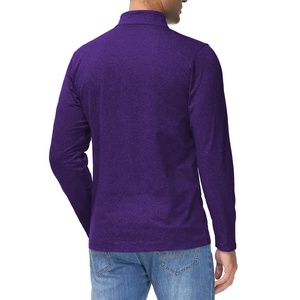 Sudadera con media cremallera de Golf para hombre con logotipo personalizado, jersey de cuarto de fábrica, camisa con cuello levantado, estilo deportivo, ropa para correr - Product Image 2