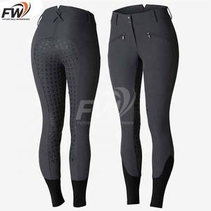 Pantalon d'équitation pour femme, culotte d'équitation à assise intégrale en silicone, taille haute, pour l'équitation - Product Image 1