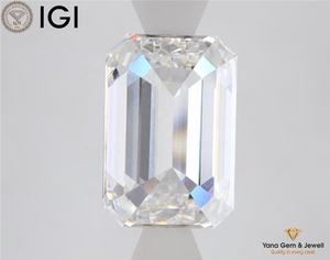 Diamante cultivado en laboratorio CVD de 2.50 quilates, forma esmeralda, color E, claridad VVS1, con certificado IGI, para anillo de compromiso personalizado. - Product Image 5