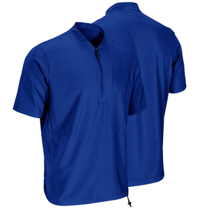 เสื้อแจ็คเก็ตสำหรับฝึกซ้อมเบสบอลแบบขายส่ง ปรับแต่งได้สำหรับผู้ชาย แขนสั้น โพลีเอสเตอร์ 100% ออกแบบและขนาดตามสั่ง พร้อมบริการ OEM ODM - Product Image 5