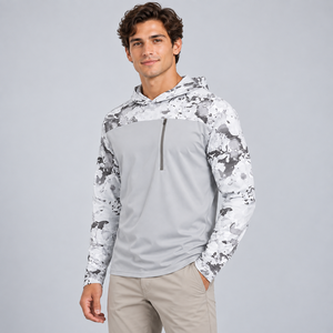 Camisas Personalizadas de Manga Larga, Transpirables, Ligeras, 100% Poliéster, Protección Solar UPF 50, Elásticas, Refrigerantes, Sólidas, Unisex, para Pesca, Hombre - Product Image 5