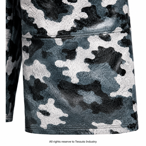 Custom Printed Genuine Leather Waterproof Eco-Friendly <b>Men's</b> <b>Camo</b> Mid Knee-Length Jorts OEM Private Label Streetwear Low MOQ - Product Image 5