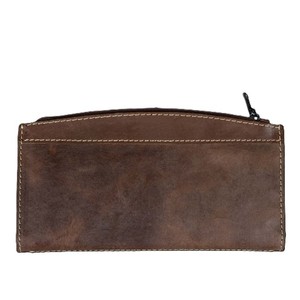 Luxury Deep Coffee Brown Cowhide Leather Travel Cash Pouch Passport Sleeve Magnetic Snap Closure Multi Slot Card <b>Wallet</b> <b>Men</b> - Product Image 4