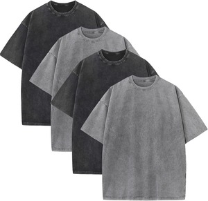 Oversized <b>Tshirts</b> for Men's Acid Wash Cotton Tee Shirts Baggy Boyfriend Vintage Streetwear Tops <b>tshirt</b> - Product Image 1
