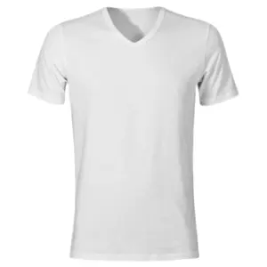 2023 ultima t-shirt con scollo a V per uomo all'ingrosso OEM Casual manica corta 180 GSM 100% cotone Logo personalizzato di qualità orientato all'esportazione