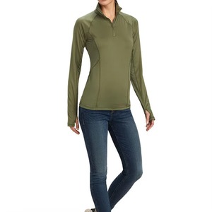 Chemise d'équitation pour femmes personnalisée OEM, imprimée, de haute qualité, manches longues, 100% polyester - Product Image 1