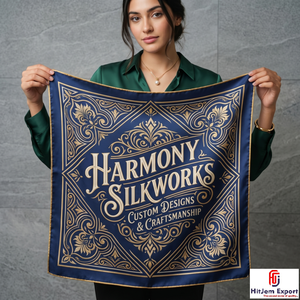 Custom Printed Silk Feel Square Hijab Scarf <b>Head</b> <b>Wrap</b> Shawl OEM ODM Textile Manufacturer Custom Fabric Export Europe Israel - Product Image 6