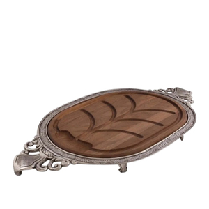 Tabla de Cortar de Diseño Moderno y Elegante al Precio Más Bajo, Tabla de Cortar de Color Blanco y Marrón Hecha a Mano - Product Image 3