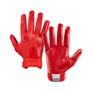 Gants de football d'entraînement avec paume renforcée, doigts flexibles et dos en mesh respirant pour une meilleure adhérence et des performances optimales du joueur. - Product Image 1