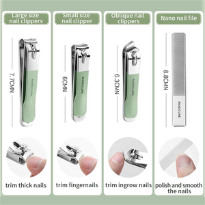 Premium Classic Metal 12-Piece Professional Manicure & Pedicure <b>Kit</b> with Soft Touch Case-Perfect Beauty Gift - Product Image 6