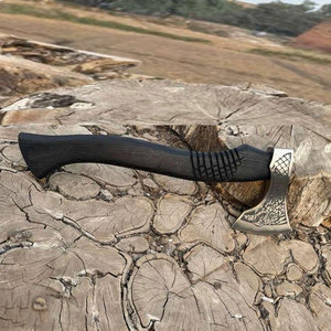 Viking <b>Axe</b> Industrial Grade Nordic Heritage Style Handmade Wooden Handle Carbon Steel Blade Outdoor Camping Hunting <b>Survival</b> Use - Product Image 2
