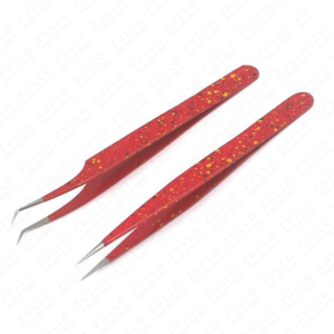 Professional Stainless Steel Eyelash Extension Tweezers Pointed Fiber Tip Volume Lash Isolation <b>Tool</b> with Custom Logo - Product Image 2