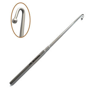 Instrumento Quirúrgico Veterinario de Acero Inoxidable con Punta de Bola y Gancho Snook para Ovariectomía y Esterilización Animal, para un Manejo Preciso de Ligamentos - Product Image 1