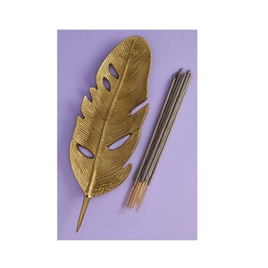 ที่วางธูปโลหะรูปใบไม้ มีจำหน่ายในราคาขายส่ง - Product Image 4