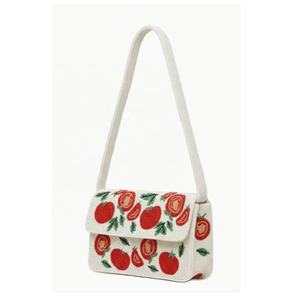 Bolso de hombro con cuentas y estampado floral, bolso de hombro con una sola correa, hecho a mano con cuentas, para guardar artículos personales pequeños, teléfono, llaves y otros objetos, bolso de regalo. - Product Image 3