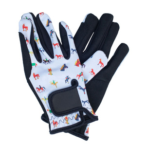 Heavy Duty Custom Design Equestrian <b>Gloves</b> for Adults All <b>Types</b> of Horse Riding Made of High Quality Leather - Product Image 5