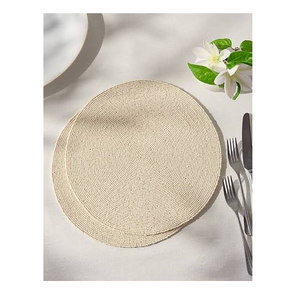 Set de table brodé perlé personnalisé, motif floral, artisanat, tapis et sous-plats perlés, meilleur prix - Product Image 4