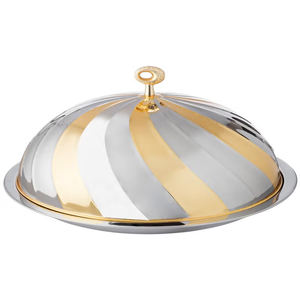 Plat de service en acier inoxydable, idéal pour les buffets, les réceptions de mariage et les salles à manger d'hôtel - Product Image 1