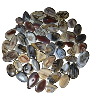 Piedra Preciosa de Ágata Natural de Botsuana de Alta Calidad, Cabujón de Forma Mixta de 20-45 mm, 8-12 g, Certificada por Terceros, KHUSHI GEMS STONE Jewelry - Product Image 1