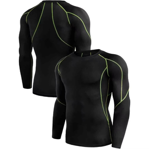 Meilleures ventes : Rashguard court personnalisé couleur unie pour homme, sportswear BJJ MMA respirant, séchage rapide, écologique, anti-UV, en polyester - Product Image 1