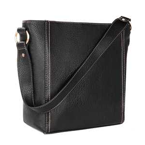 Bolso de Hombro Tipo Hobo de Cuero Vegano Negro, Bolso de Mano con Cremallera, Gran Capacidad, Bolso de Viaje para Mujer - Product Image 2