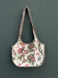 Bolso de Hombro Acolchado de Algodón Estilo Bohemio al por Mayor para Mujer, Bolso Tote Casual Ligero - Product Image 4