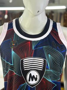 เสื้อบาสเก็ตบอลผู้ชาย Meera Impex แบบซับลิเมชั่น ผ้าตาข่าย แขนกุด คอกลม ลายพิมพ์เรขาคณิต ทรงปกติ ใส่ได้ทุกฤดู - Product Image 3