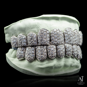 Grillz personnalisés en Moissanite VVS, plaqué or rose 10K/14K/18K, en argent 925, bijoux de corps unisexe - Product Image 5