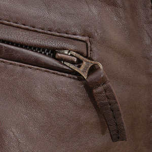 Veste en cuir vintage confortable pour homme, style motard, haute qualité, imperméable et respirante, idéale pour l'hiver – Grande Vente - Product Image 3