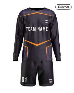 Uniforme de Portero de Fútbol Personalizado, Manga Larga, con Detalles Técnicos, Kit Personalizado, 100% Poliéster Sublimado, Conjunto de Fútbol Premium - Product Image 1